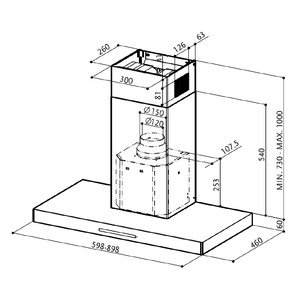Campana de pared 90 cm Inoxidable GE Profile - CGP9019S