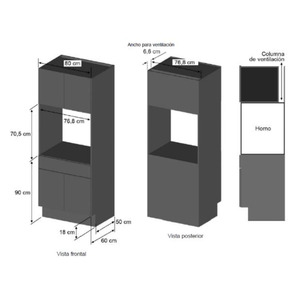 Horno de empotre electrico 80 cm Negro GE Profile - HGP8050KE0