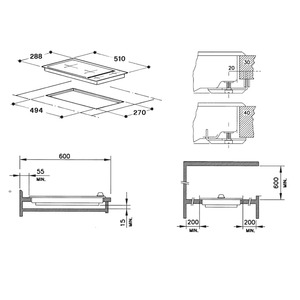 Parrilla empotrable eléctrica 30 cm inoxidable Io mabe-IO313DBBQI0