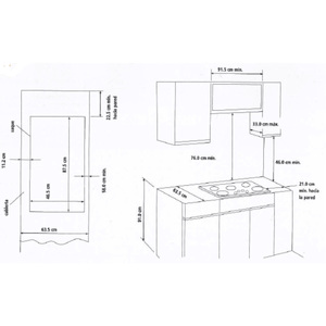 Parrilla Empotrable 90cm Vidrio Espejo Io mabe - IO9030PC0