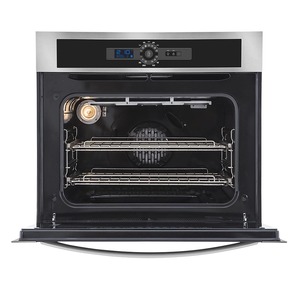 Horno de Empotre 80 cm a Gas Acero Inoxidable Vidrio Gris Vulcano Io Mabe - IO8042HGWD0