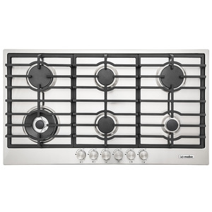 Parrilla empotrable a gas 90 cm inoxidable Io mabe-IO916I0