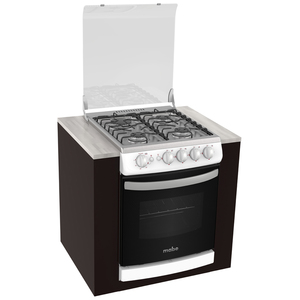 Estufa empotrable 51 cm Blanca/Inoxidable Mabe - EMC5130CBI3
