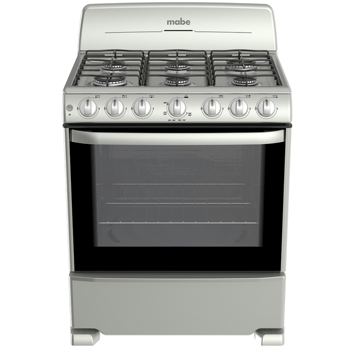 Estufa de Piso 76 cm Plata Mercury Mabe - EM7644NAIS0 | Estufas ...