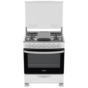 Estufa de piso 76 cm Blanca/Inoxidable Mabe - EM7682CBI3