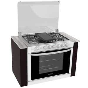 Estufa empotrable 80 cm Blanca/Inoxidable Mabe - EMC8033CBC2