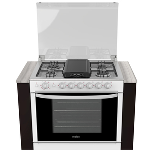 Estufa empotrable 80 cm Blanca/Inoxidable Mabe - EMC8033CBC2