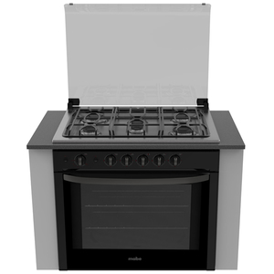 Estufa empotrable 80 cm Negra/Inoxidable Mabe - EMD8032CNI2
