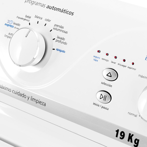 Lavadora automática 19 kg Blanca Mabe - LMS19500XSBB0