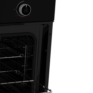 Horno de empotre 60 cm Inoxidable Vidrio Negro Mabe - HM6015GWN0