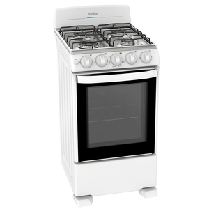 Paquete Estufa 50 cm, Refrigerador 250 L y Horno de Microondas 0.7 cu. ft. Blancos Mabe - EM5040RMA1025HMM700