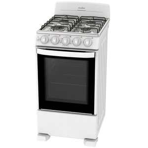 Paquete Estufa 50 cm, Refrigerador 250 L y Horno de Microondas 0.7 cu. ft. Blancos Mabe - EM5040RMA1025HMM700