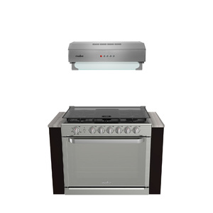Paquete Estufa de empotre y Campana de Pared 80 cm Inoxidables Mabe - XOC807CM8042I