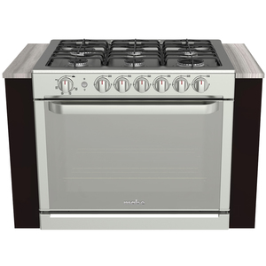 Paquete Estufa de empotre y Campana de Pared 80 cm Silver Mabe - MA0C8025MA08041