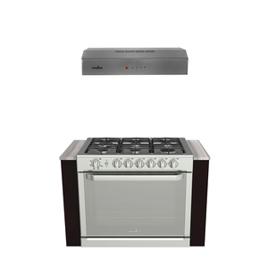 Paquete Estufa de empotre y Campana de Pared 80 cm Silver Mabe - MA0C8025MA08041
