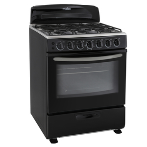 Estufa de piso 76 cm Negra Mabe - EM7658NN2