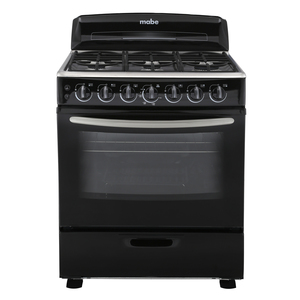 Estufa de piso 76 cm Negra Mabe - EM7658NN2
