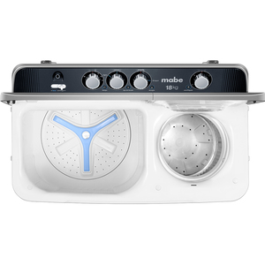 Lavadora Semiautomática 18 Kg Blanca Mabe - LMD8124PBAB0