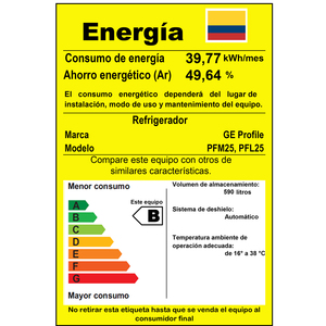 Refrigerador 3 puertas 665.42 L Inoxidable GE Profile - PFM25LSKCSS