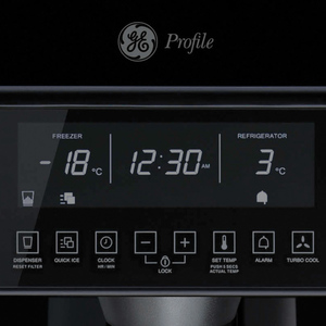 Refrigerador Dúplex 628.2 L Vidrio Negro GE Profile - PSMN3FFBFBN
