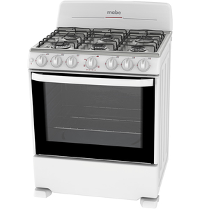 Estufa de Piso 76 cm Blanca/Inoxidable Mabe - EM7645BAIB0