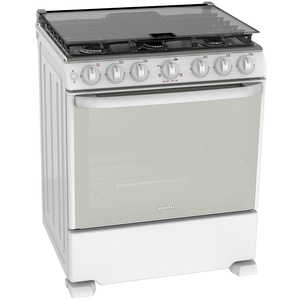 Estufa de Piso 76 cm Blanca/Inoxidable Mabe - EM7656CSIB0