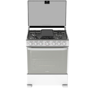 Estufa de Piso 76 cm Blanca/Inoxidable Mabe - EM7656CSIB0