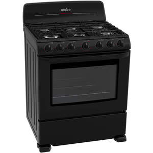 Estufa de Piso 76 cm Negra Mabe - CEM7640BAPN0