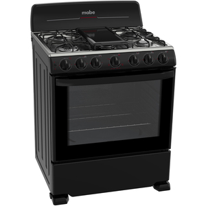 Estufa de Piso 76 cm Negra Mabe - CEM7650BSIN0