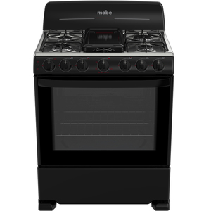 Estufa de Piso 76 cm Negra Mabe - CEM7650BSIN0