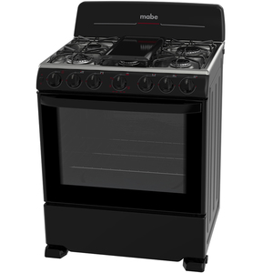 Estufa de Piso 76 cm Negra Mabe - CEM7650BSIN0