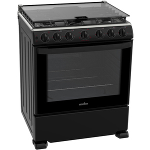Estufa de Piso 76 cm Negra/Inoxidable - EM7656CSIN0