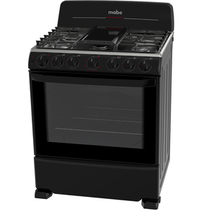 Estufa de Piso 76 cm Negra Mabe - EM7658BFIN0